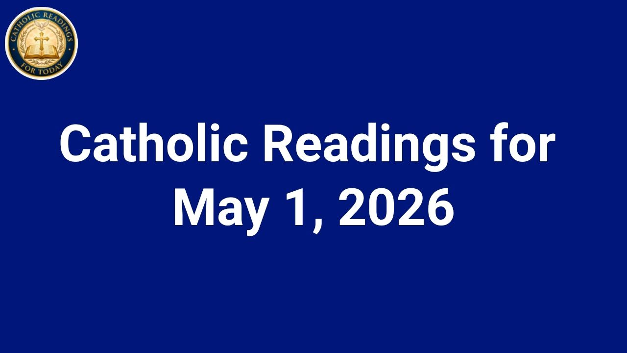 Readings for May 1 2026